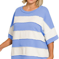 The Mabel Striped Tee Curvy