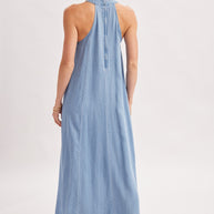 Indigo Halter Dress