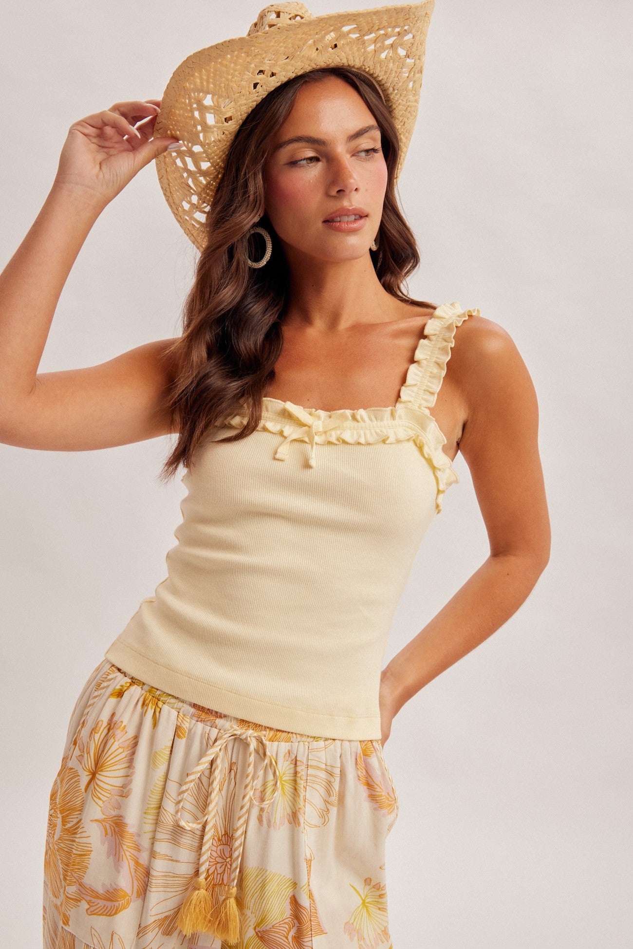 Rita Ruffle Tank