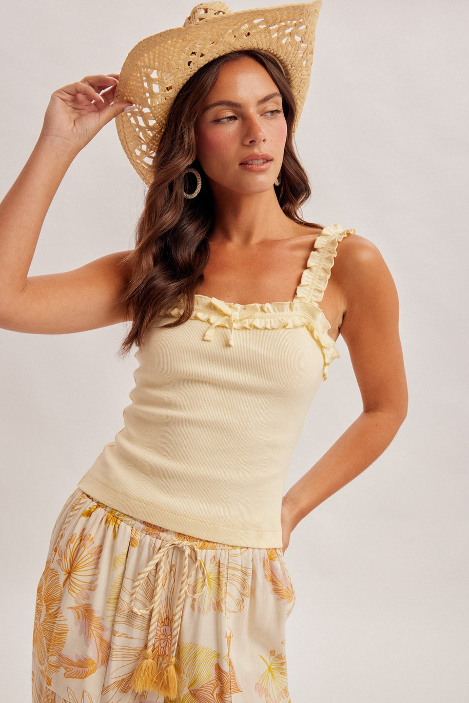 Rita Ruffle Tank