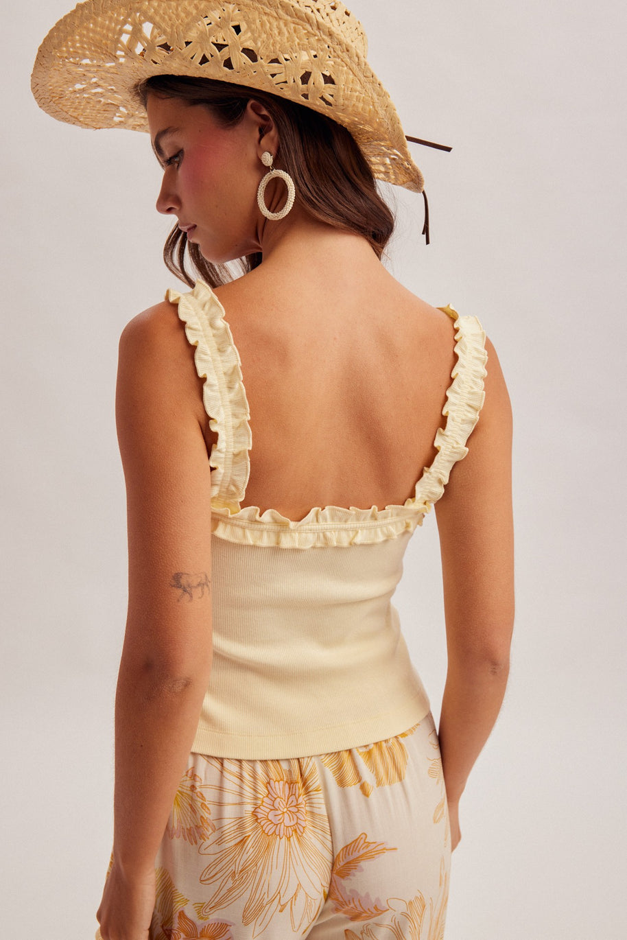 Rita Ruffle Tank