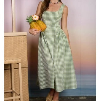 Basque Midi Dress