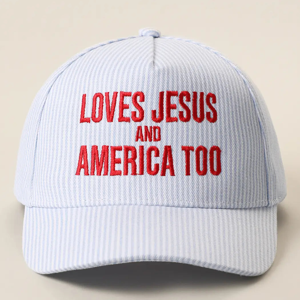 Love Jesus and America Cap