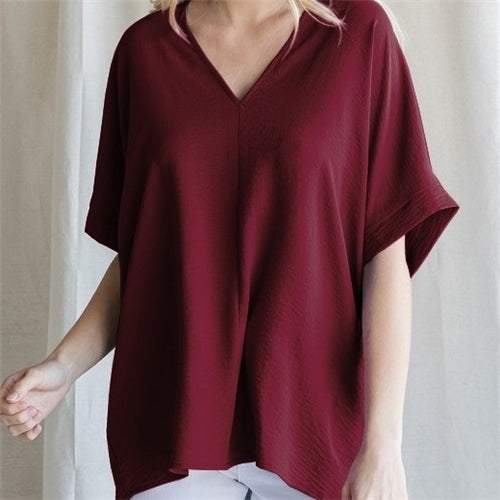 Boxy Vee Blouse
