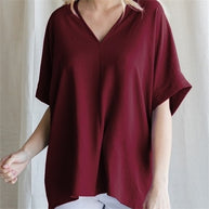 Boxy Vee Blouse
