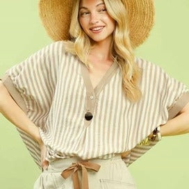 Flirty Stripe Blouse