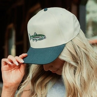 Rainbow Trout Embroidered Hat