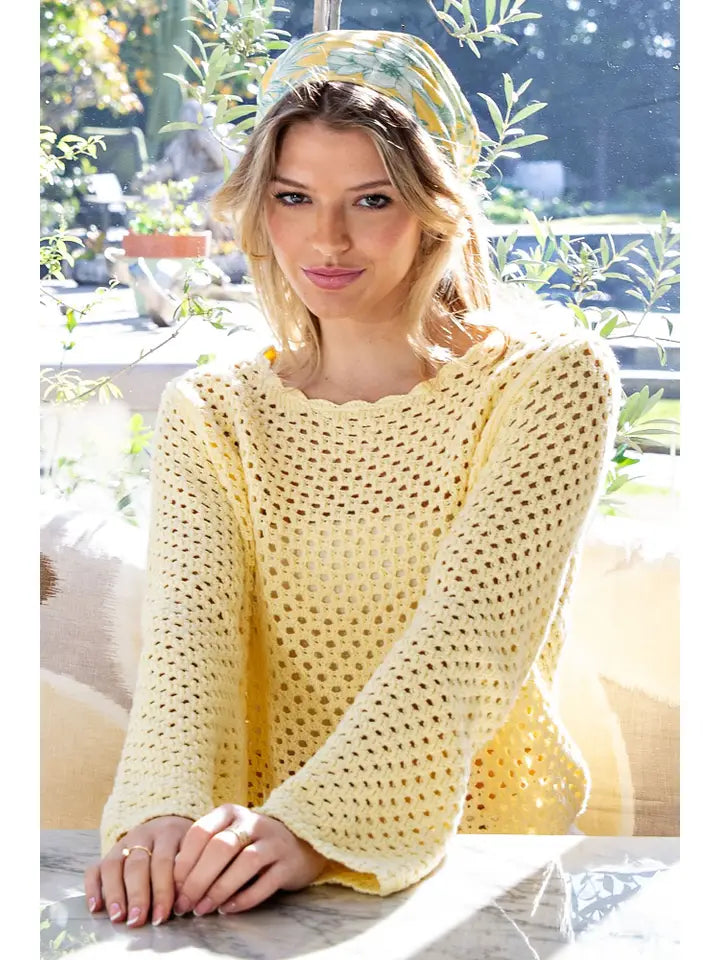 Sunny Shine Crochet Sweater