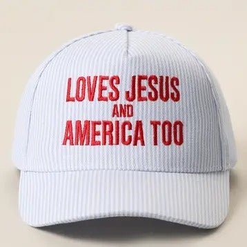 Love Jesus and America Cap