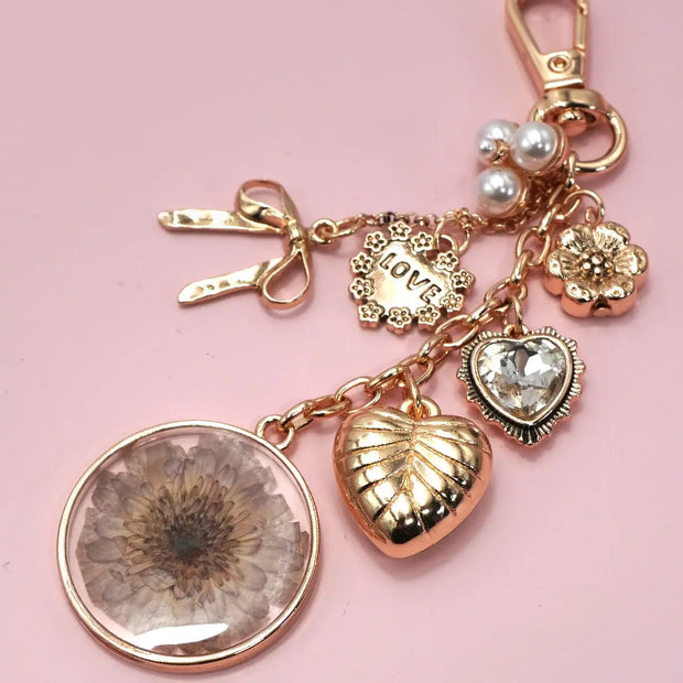 Dried Flower Bag Charm