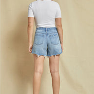 Wavelet Denim Shorts