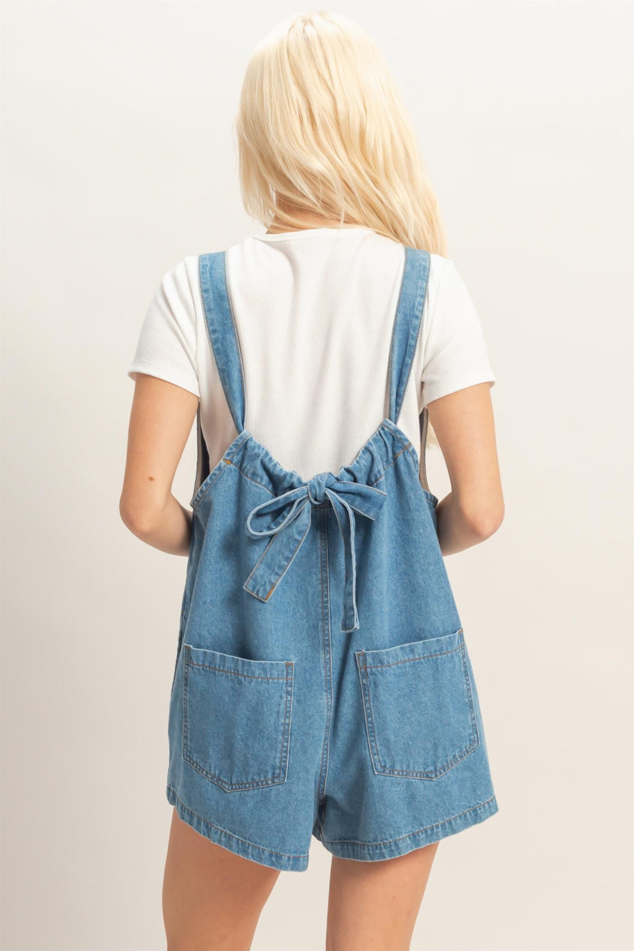 The Dolly Denim Romper