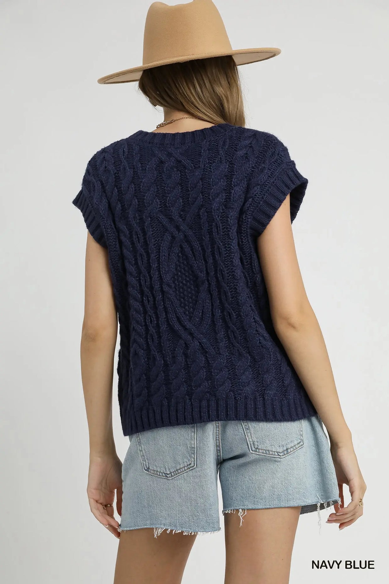 Cable Knit Sweater Vest
