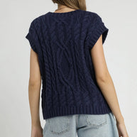 Cable Knit Sweater Vest