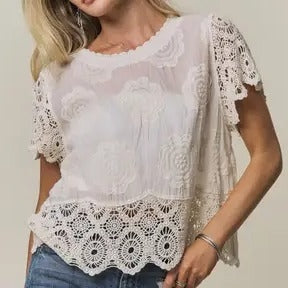 Eleanor Crochet Top