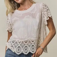 Eleanor Crochet Top
