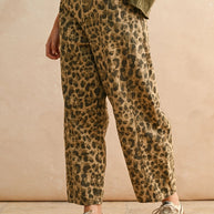 Leopardess Barrel Jeans