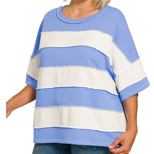 The Mabel Striped Tee Curvy