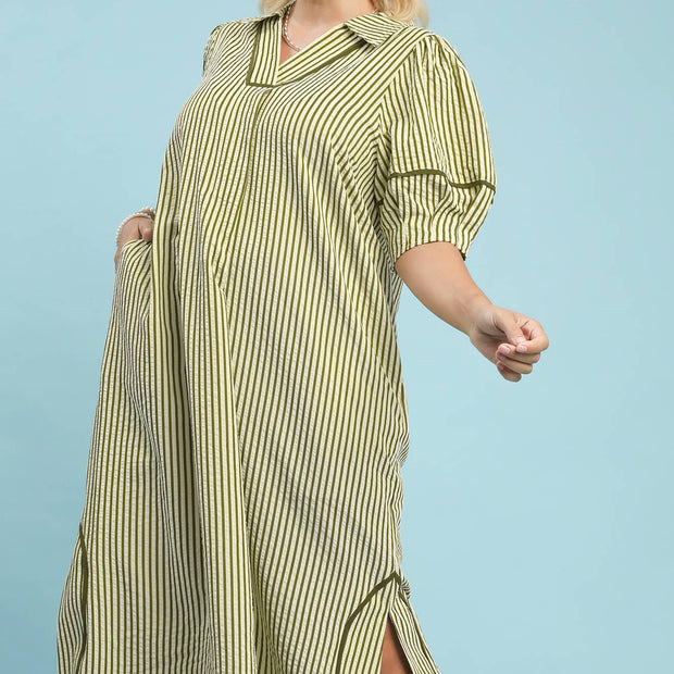 Stripe Me Up Midi Dress