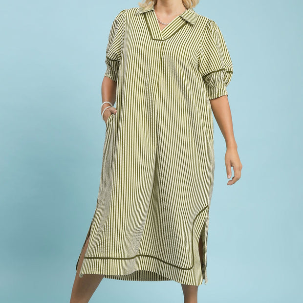 Stripe Me Up Midi Dress