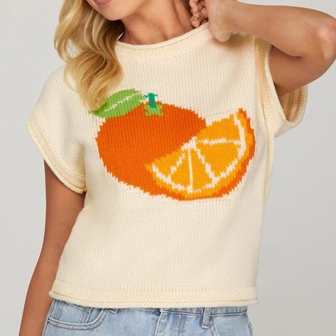 Just Oranges Sweater Top