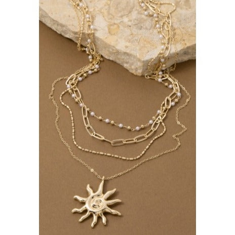 Spiral Sun Necklace