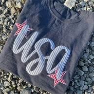USA Embroidered Graphic Tee