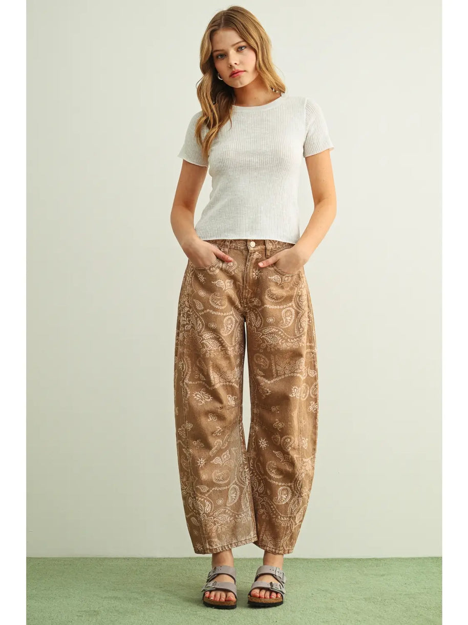 Paisley Print Pant