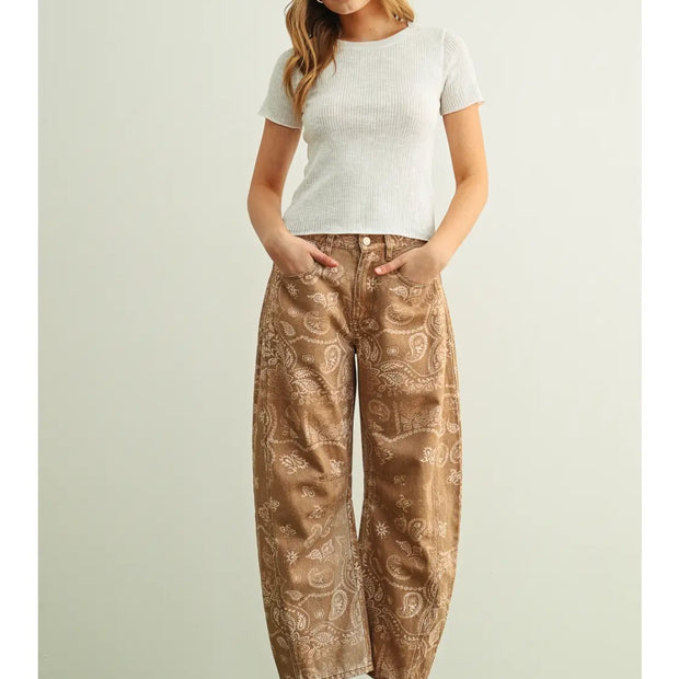 Paisley Print Pant