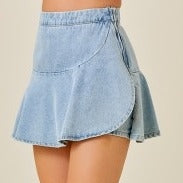 Caper Denim Skort