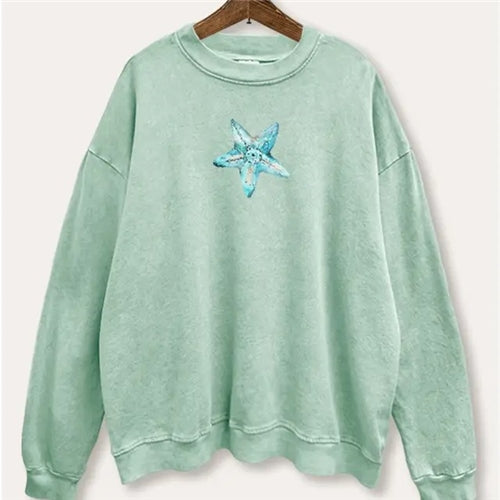 Blue Starfish Sweatshirt