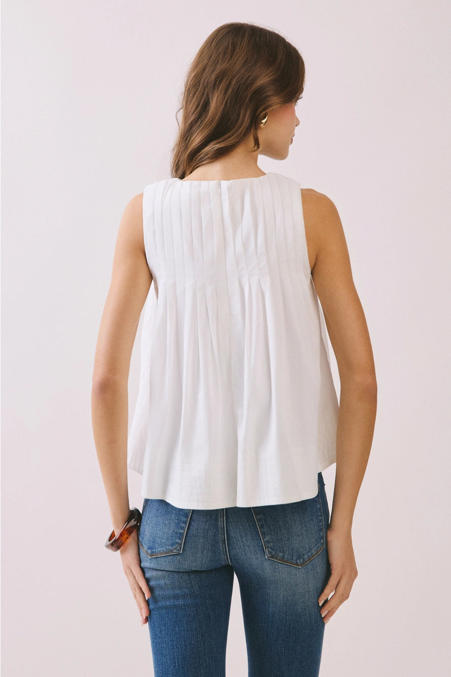 Sunburst Pleated Top