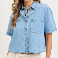 The Jen Denim Top