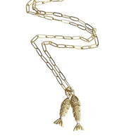 Double Lucky Fish Necklace