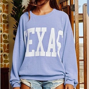 Texas Corded Sweatshirt