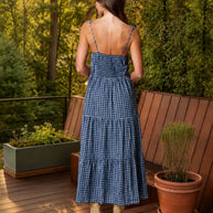 Pepper Plaid Midi Dress