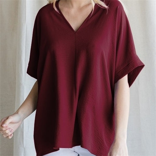 Boxy Vee Blouse