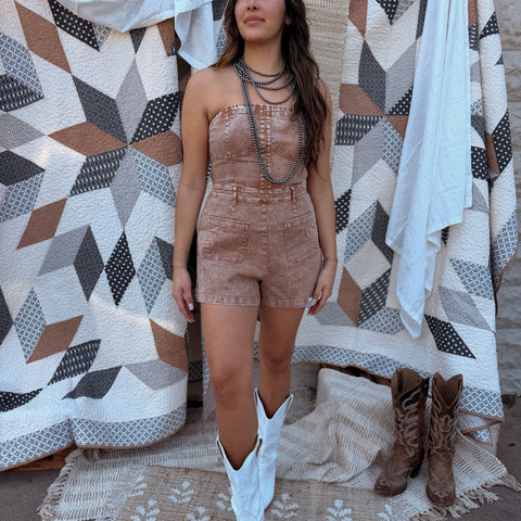 Larou Shorts Romper