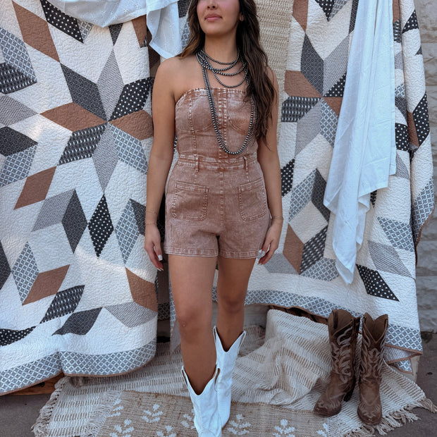 Larou Shorts Romper