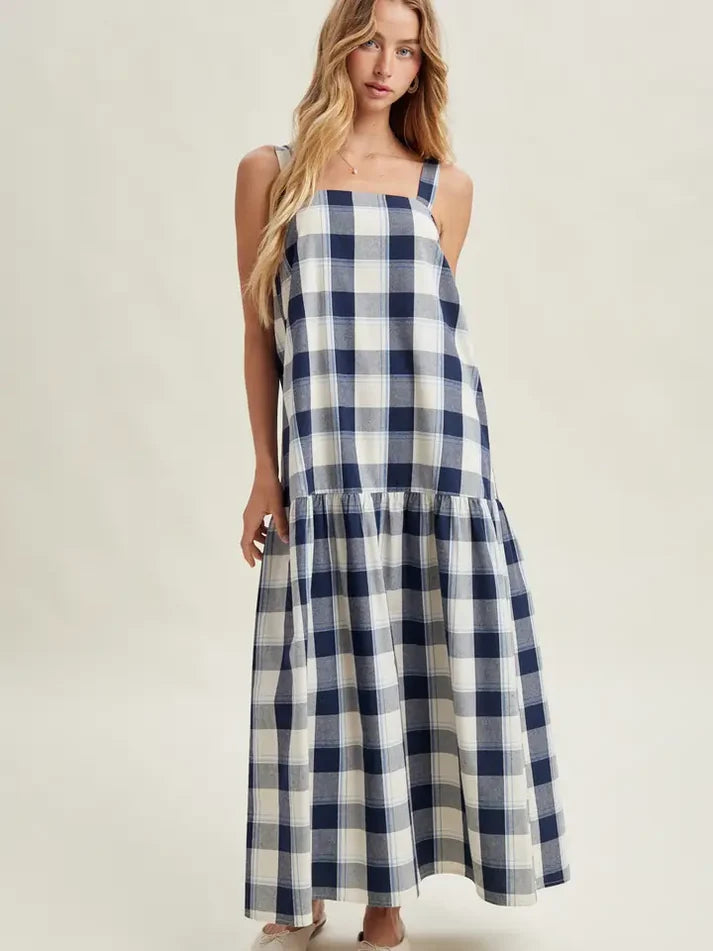 Madras Midi Dress