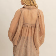Blousie Collared Top