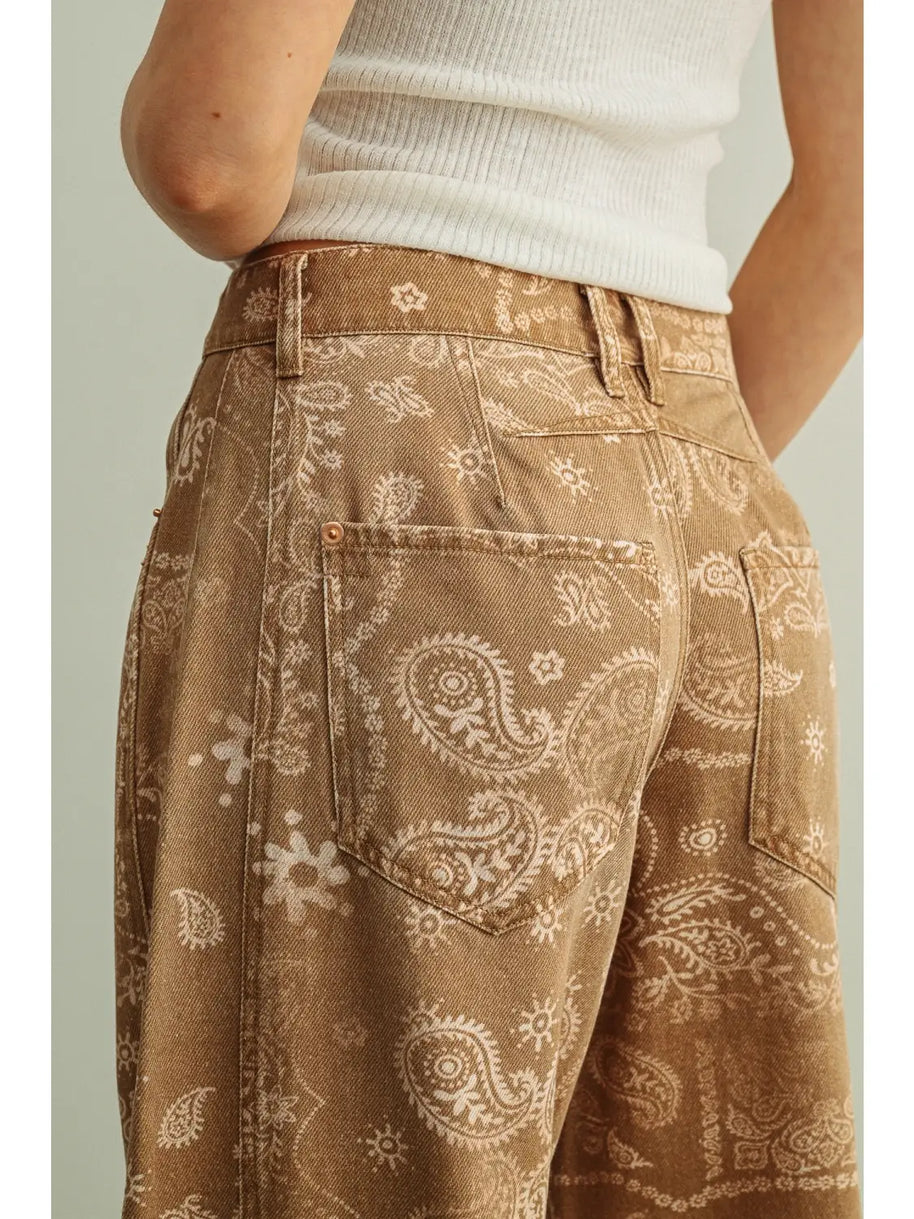 Paisley Print Pant