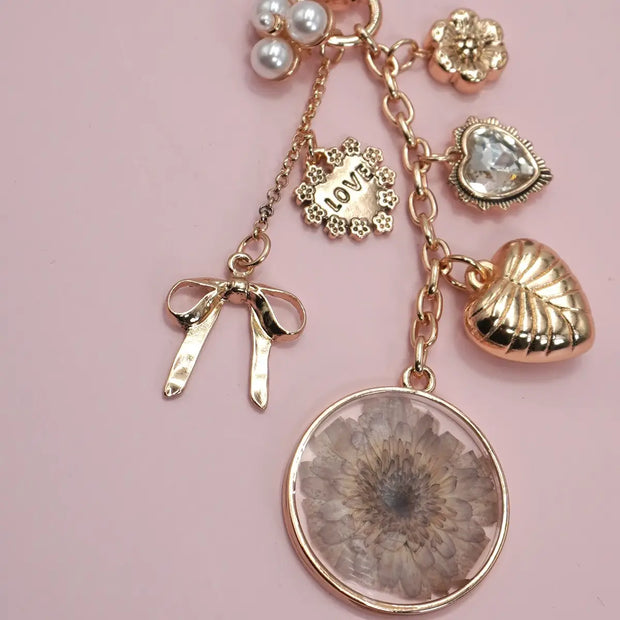 Dried Flower Bag Charm