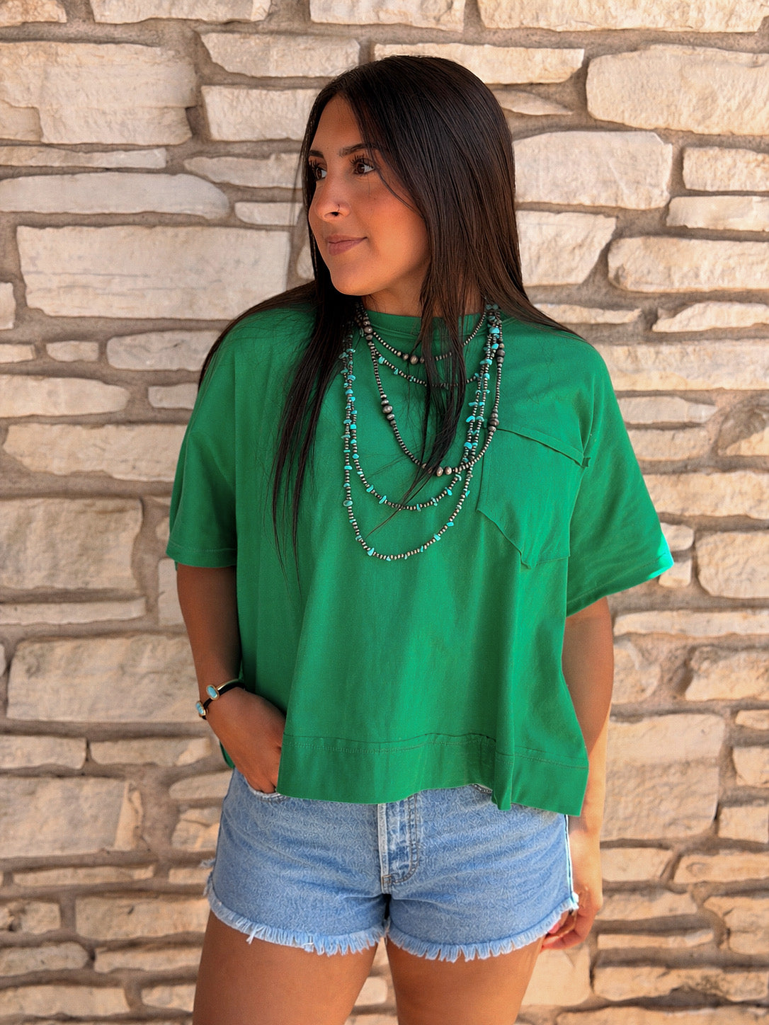 Exposed Seam Boxy Top