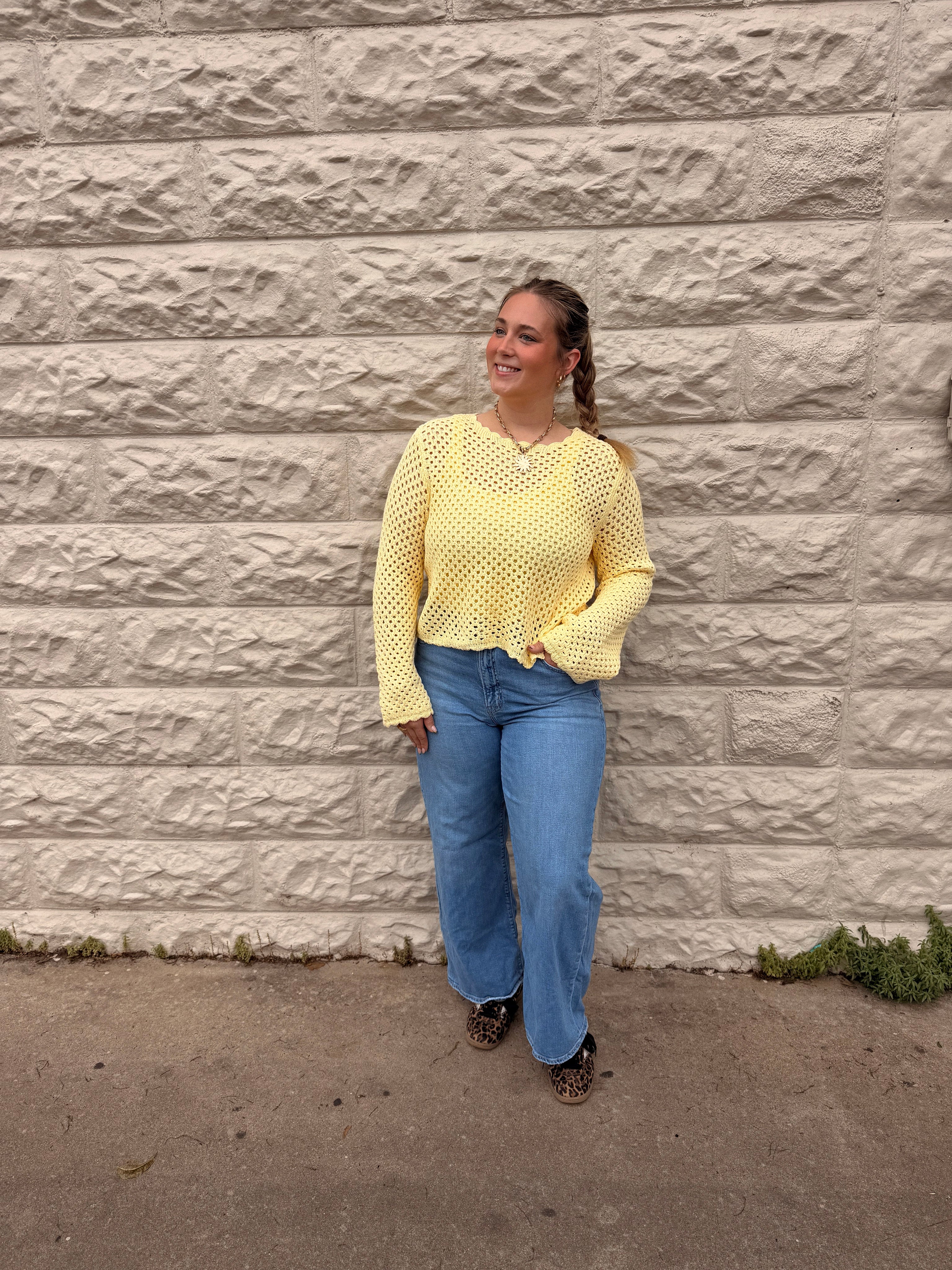 Sunny Shine Crochet Sweater