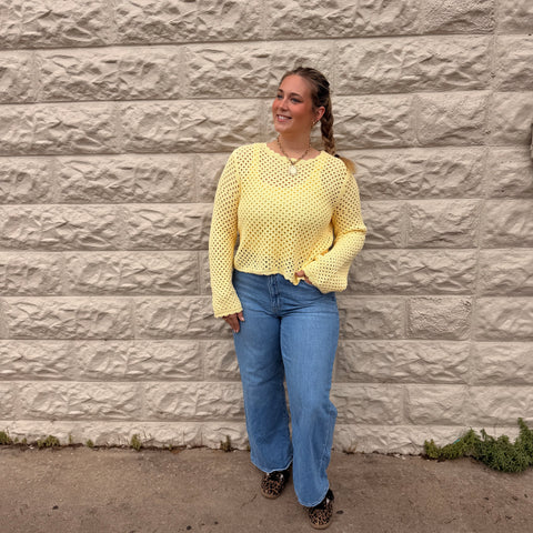 Sunny Shine Crochet Sweater