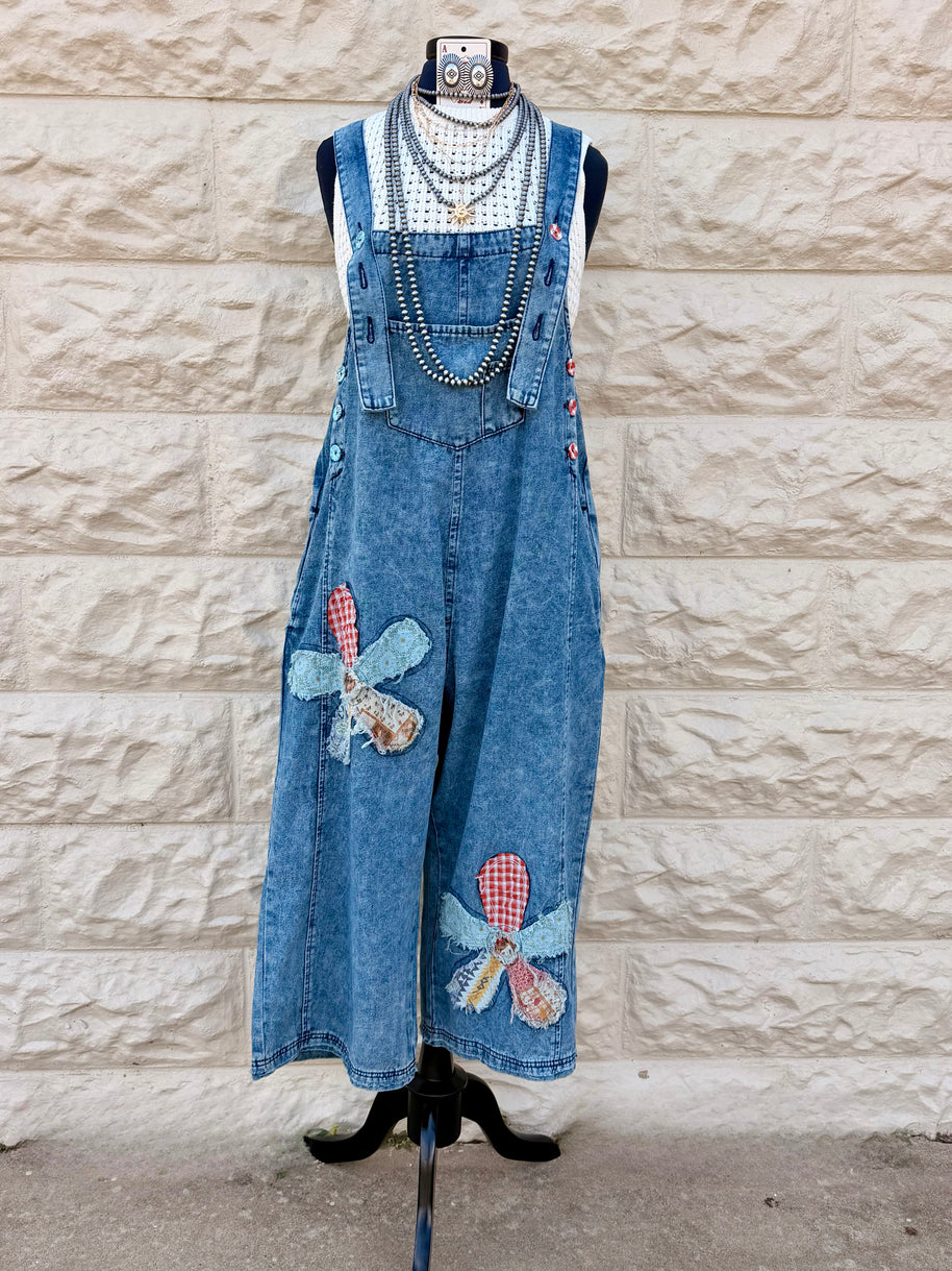 Posy Denim Overalls