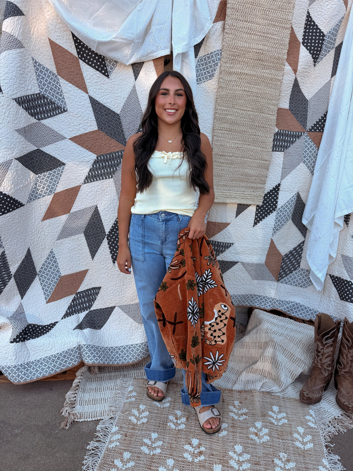 Rita Ruffle Tank