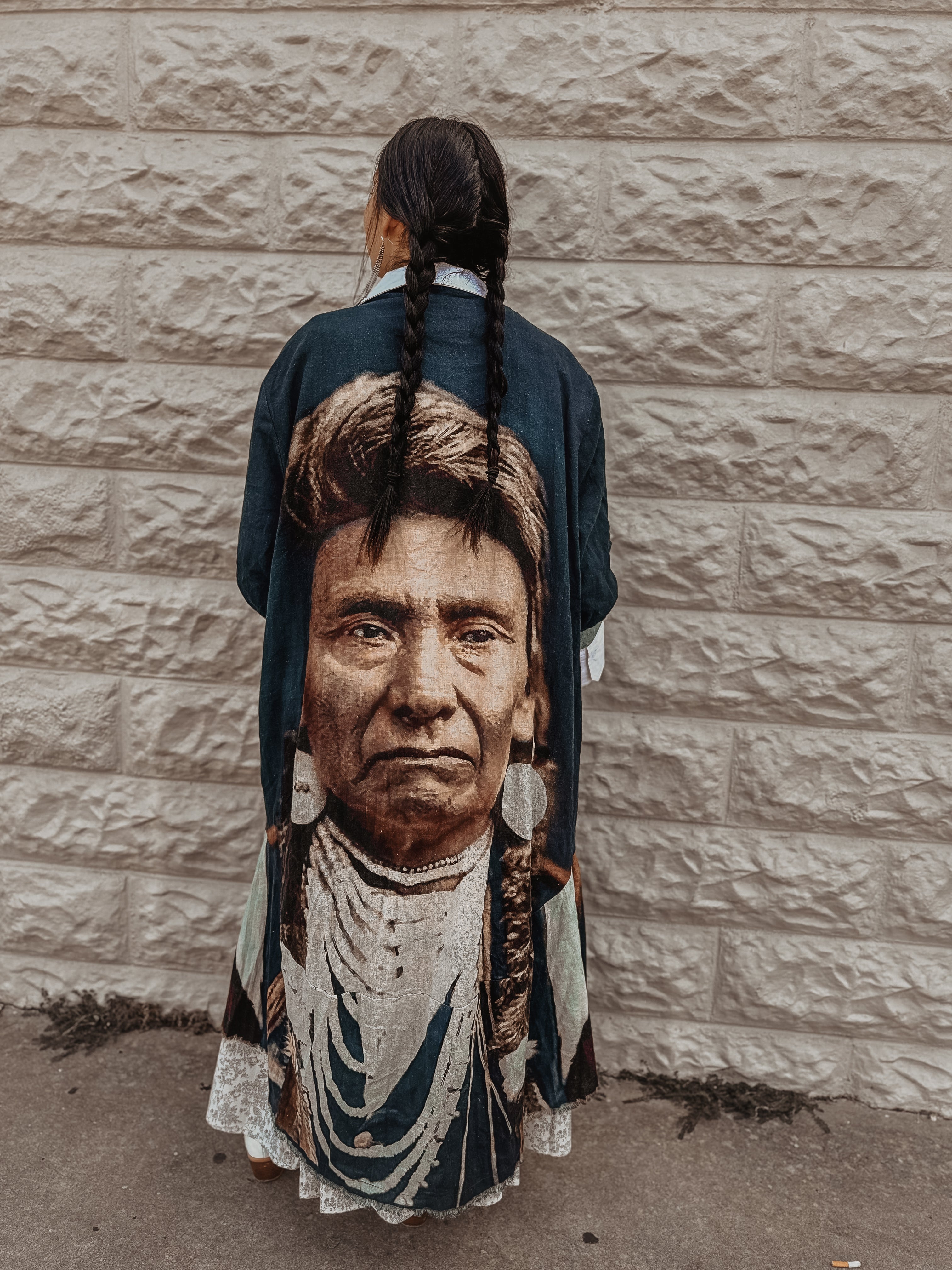 Linen Blue Chief Duster