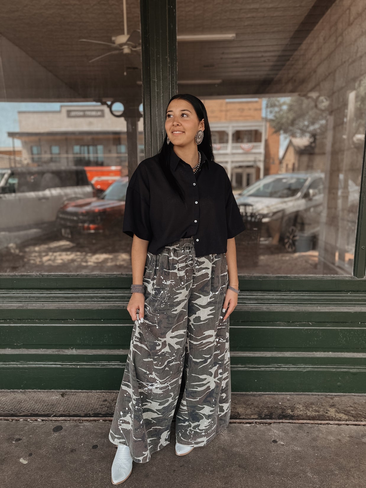 Camo Denim Pants